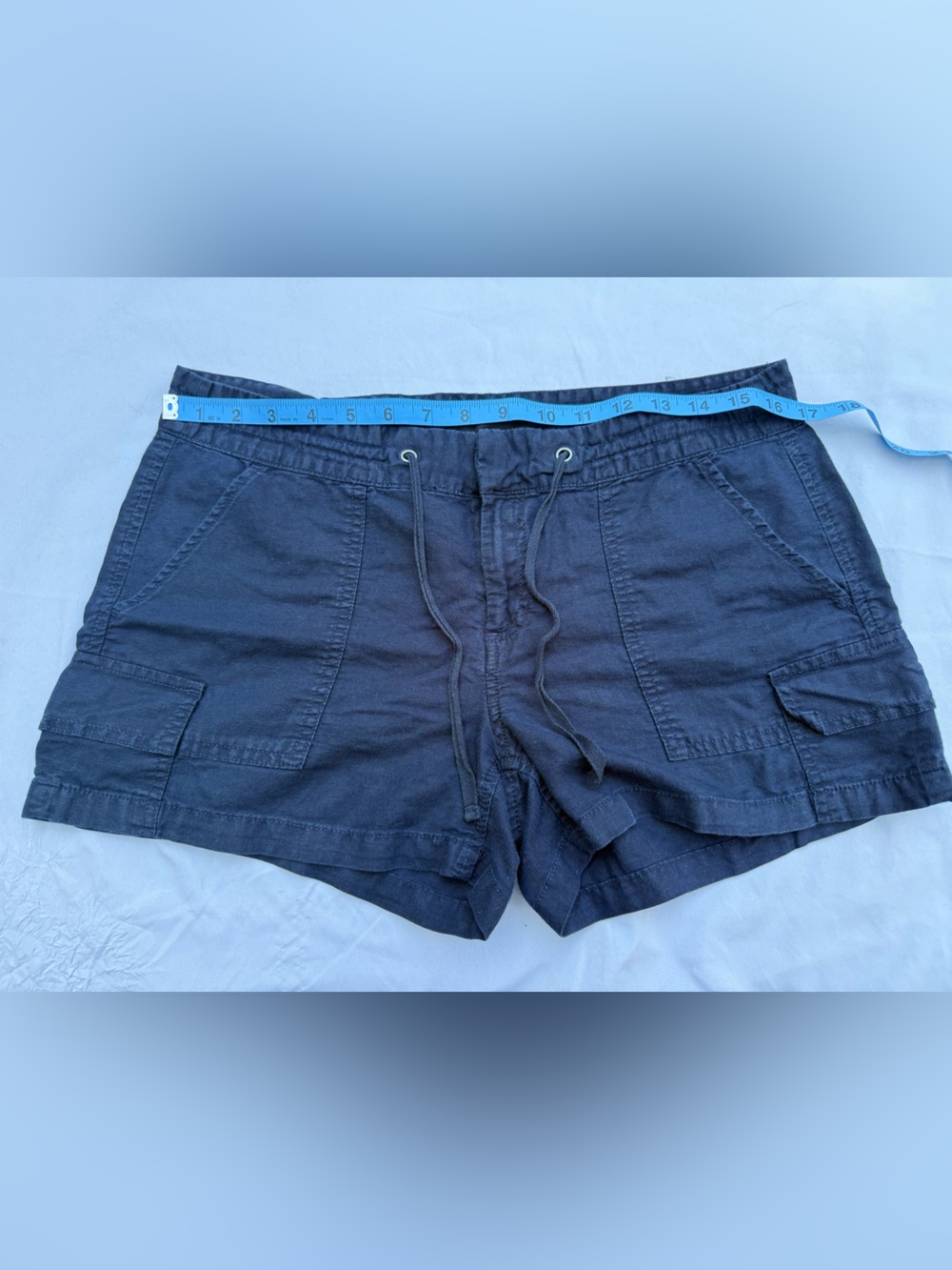 Banana Republic Navy Drawstring Cargo Shorts